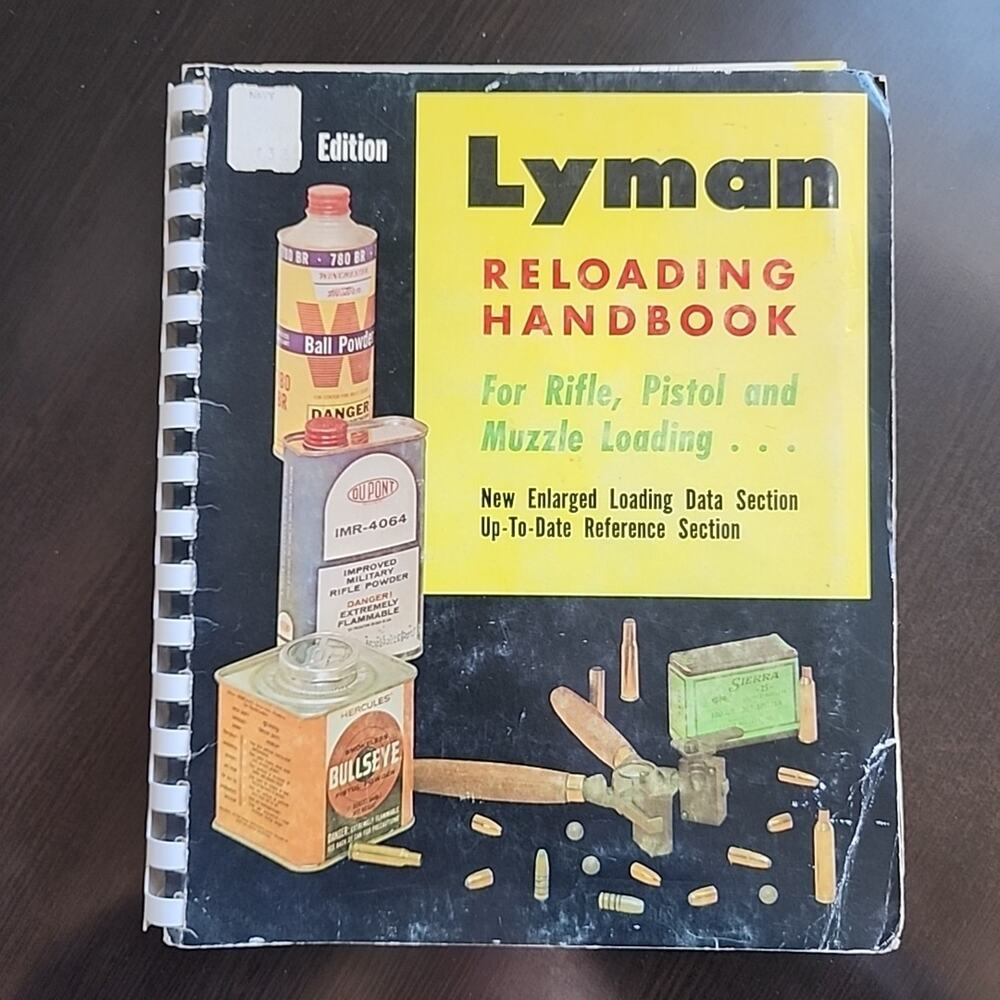 1970 Lyman Reloading Handbook 45th Edition Rifle Pistol and Muzzle Loading